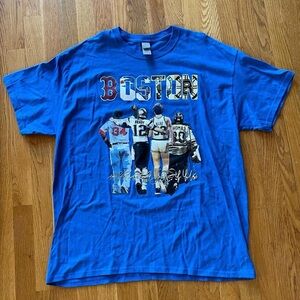 Blue Boston Sports Legends Graphic T-Shirt